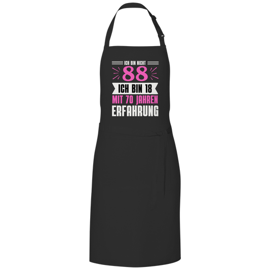 Grillschürze "Ich bin nicht 88" (Pinkes Motiv)