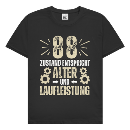 Herren T-Shirt "88 - Zustand entspricht Alter und Laufleistung"