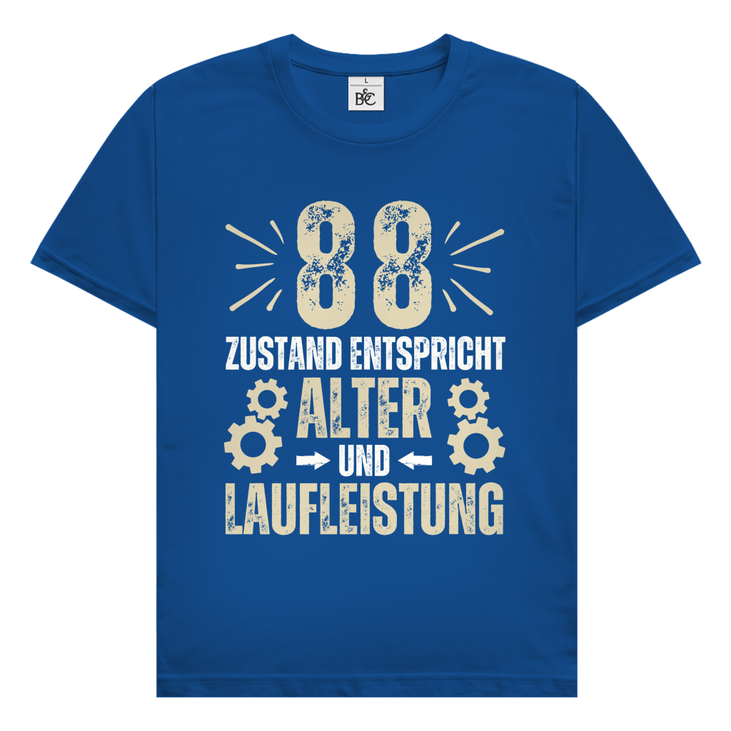 Herren T-Shirt "88 - Zustand entspricht Alter und Laufleistung"
