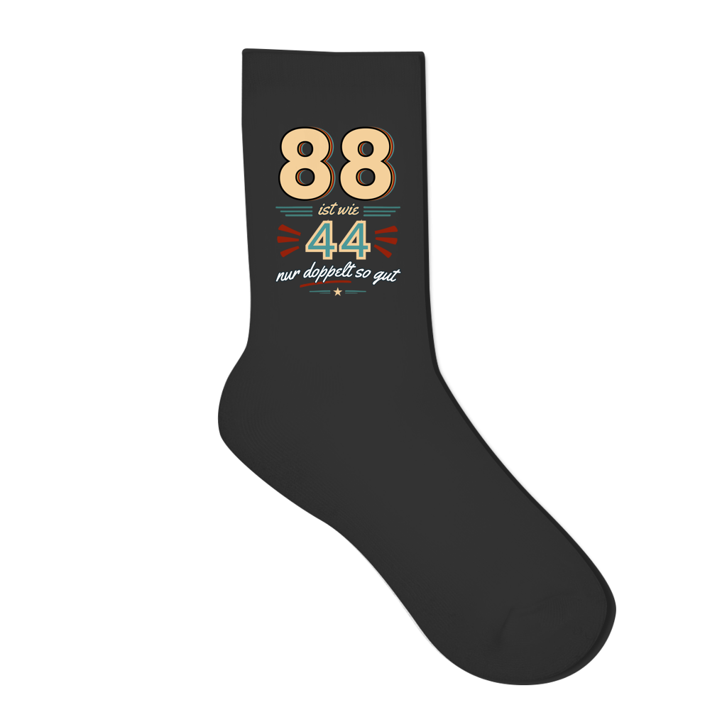 Socken "88 ist wie 44, nur doppelt so gut"