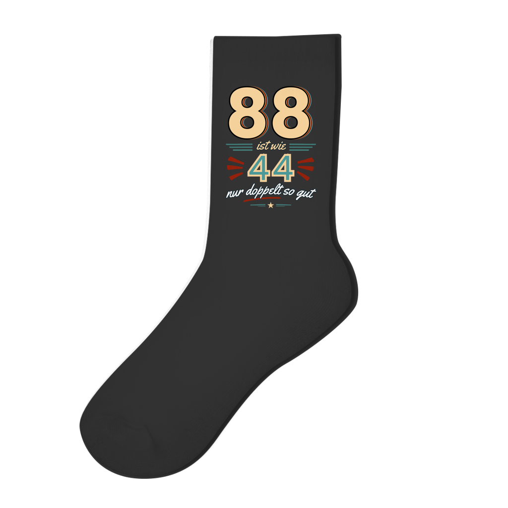 Socken "88 ist wie 44, nur doppelt so gut"
