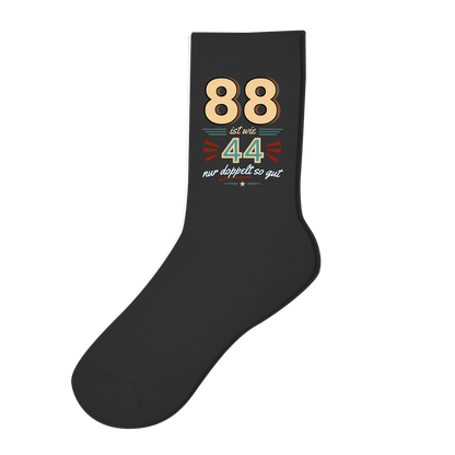 Socken "88 ist wie 44, nur doppelt so gut"