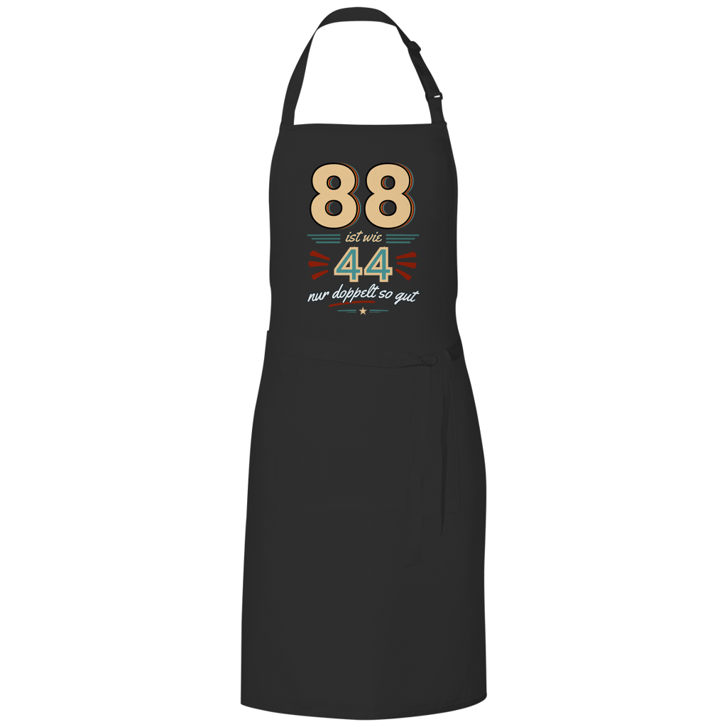Grillschürze "88 ist wie 44, nur doppelt so gut"
