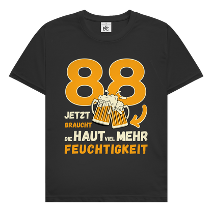 Herren T-Shirt "88 - jetzt braucht die Haut mehr Feuchtigkeit"