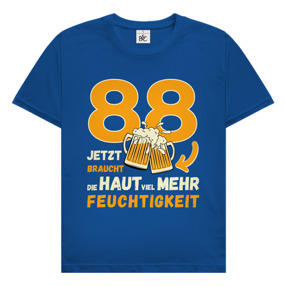 Herren T-Shirt "88 - jetzt braucht die Haut mehr Feuchtigkeit"