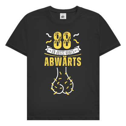 Herren T-Shirt "88 - ab jetzt gehts abwärts"