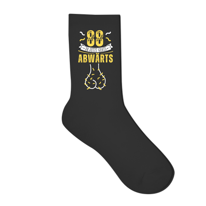 Socken "88 - ab jetzt gehts abwärts"