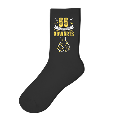 Socken "88 - ab jetzt gehts abwärts"