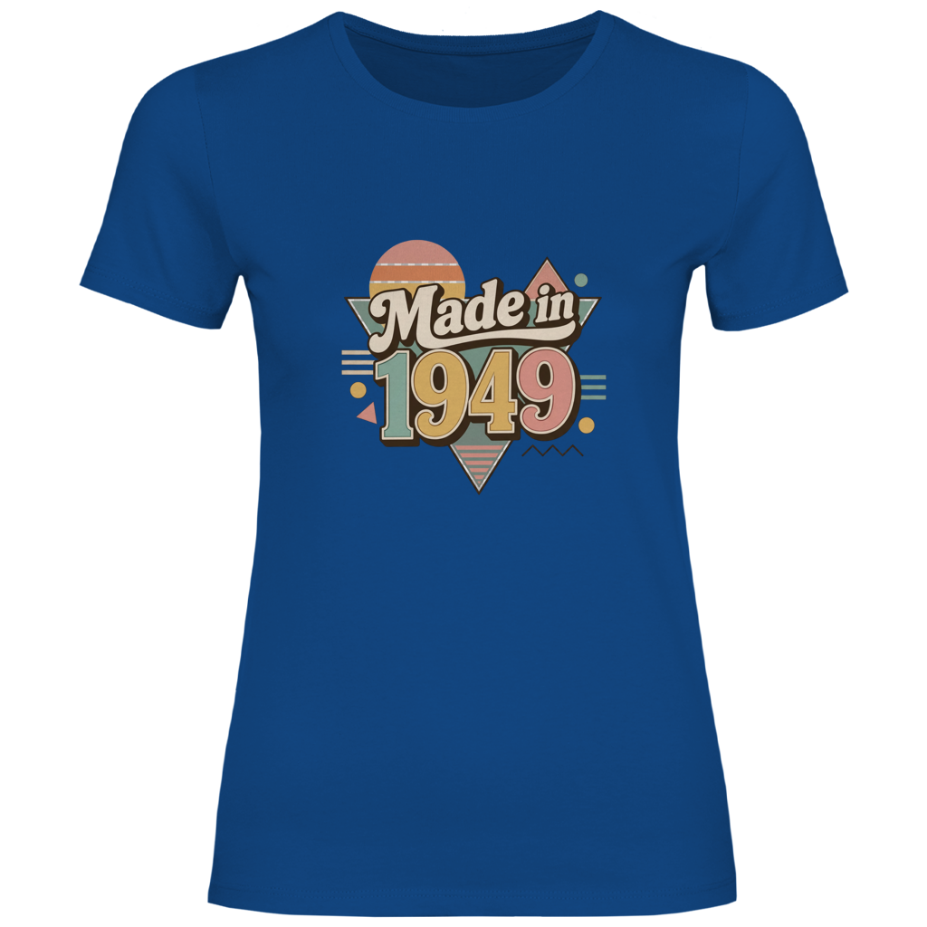 Damen T-Shirt "Made in 1949" (Retro-Motiv)