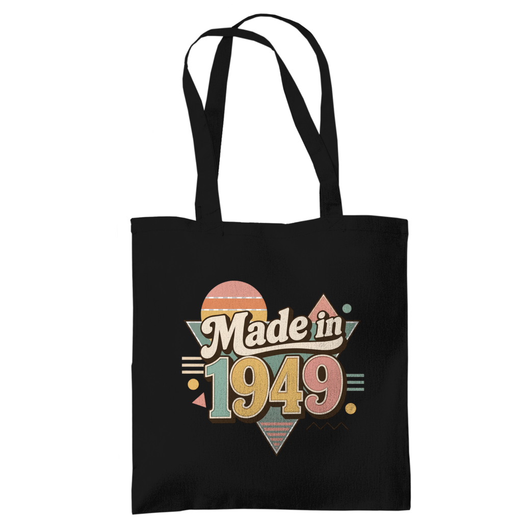 Tragetasche "Made in 1949" (Retro-Motiv)