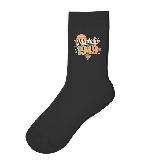 Socken "Made in 1949" (Retro-Motiv)