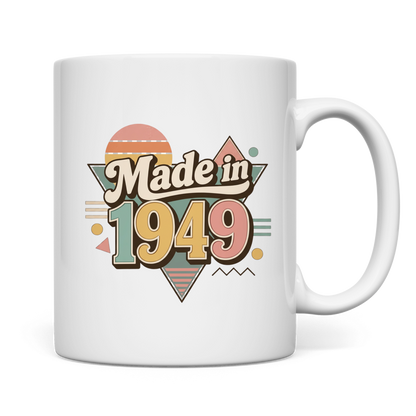 Tasse "Made in 1949" (Retro-Motiv)