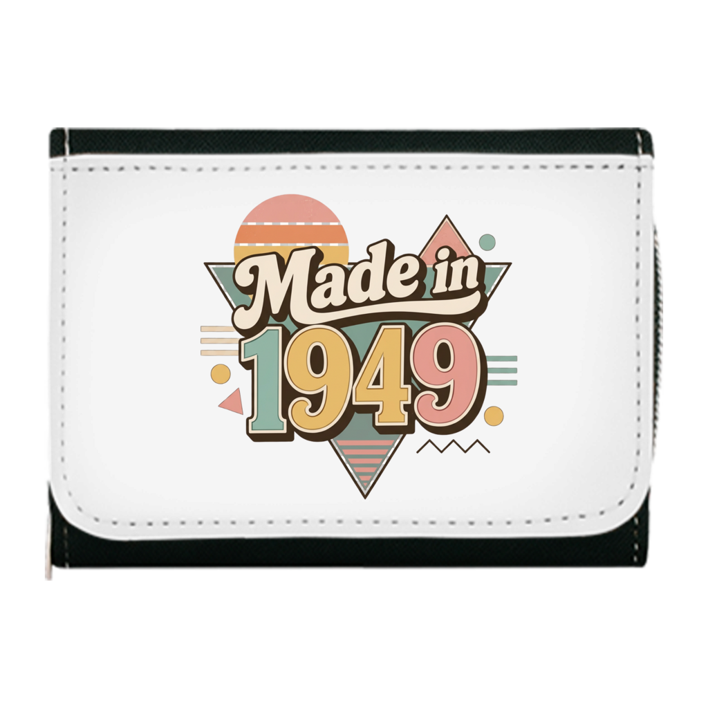 Geldbörse "Made in 1949" (Retro-Motiv)