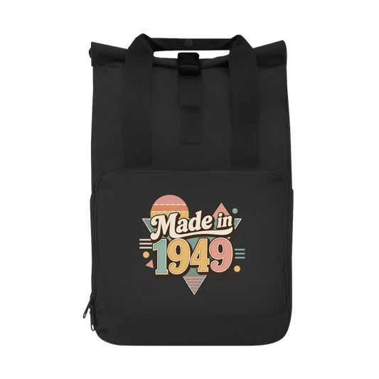 Rucksack "Made in 1949" (Retro-Motiv)