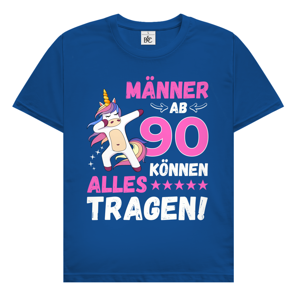 Herren T-Shirt "Männer ab 90 können alles tragen" royalblau
