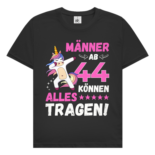 Herren T-Shirt "Männer ab 44 können alles tragen" schwarz