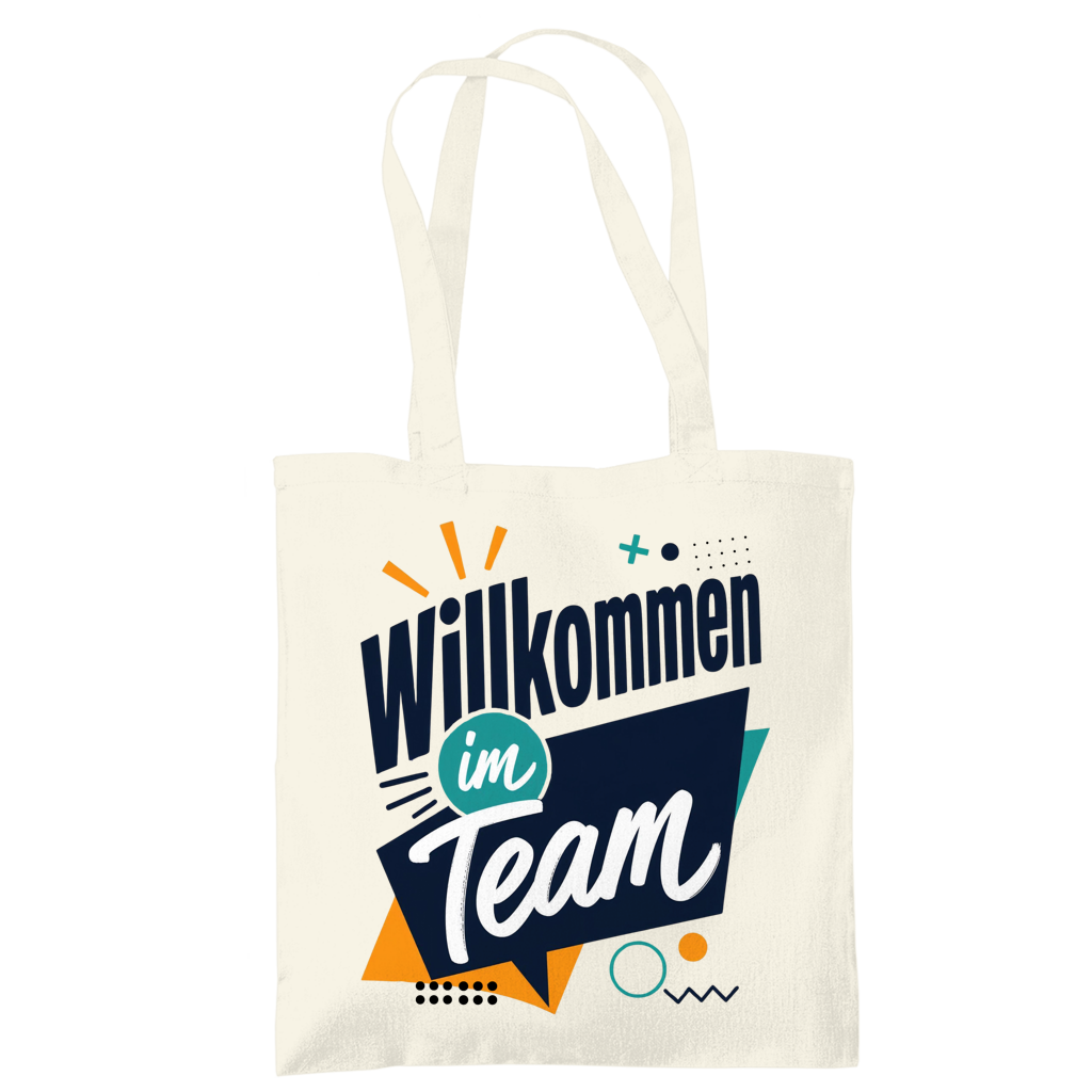Tragetasche "Willkommen im Team" (Modern)