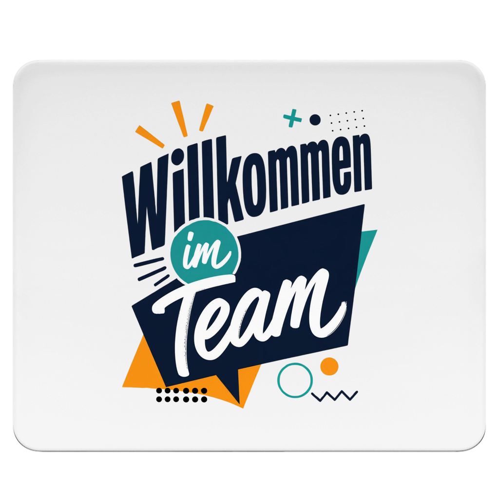 Mousepad "Willkommen im Team" (Modern)