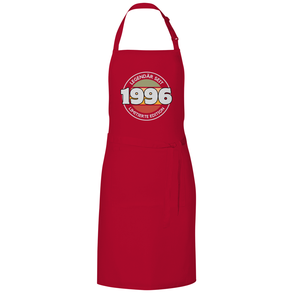 Grillschürze "Legendär seit 1996 - Limitierte Edition" rot