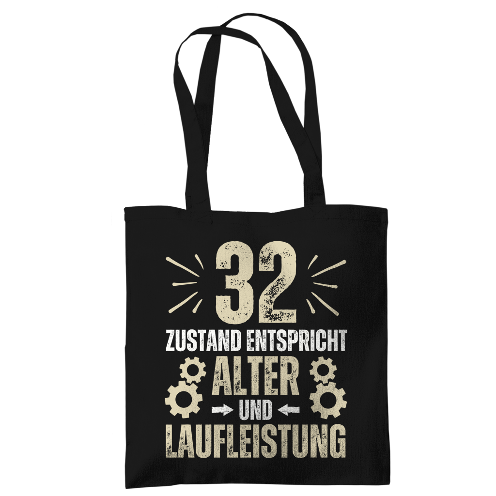 Tragetasche "32 - Zustand entspricht Alter und Laufleistung"