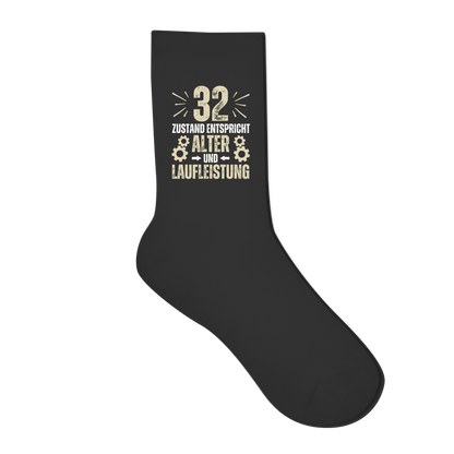 Socken "32 - Zustand entspricht Alter und Laufleistung"
