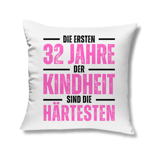 Kopfkissen "Die ersten 32 Jahre der Kindheit"