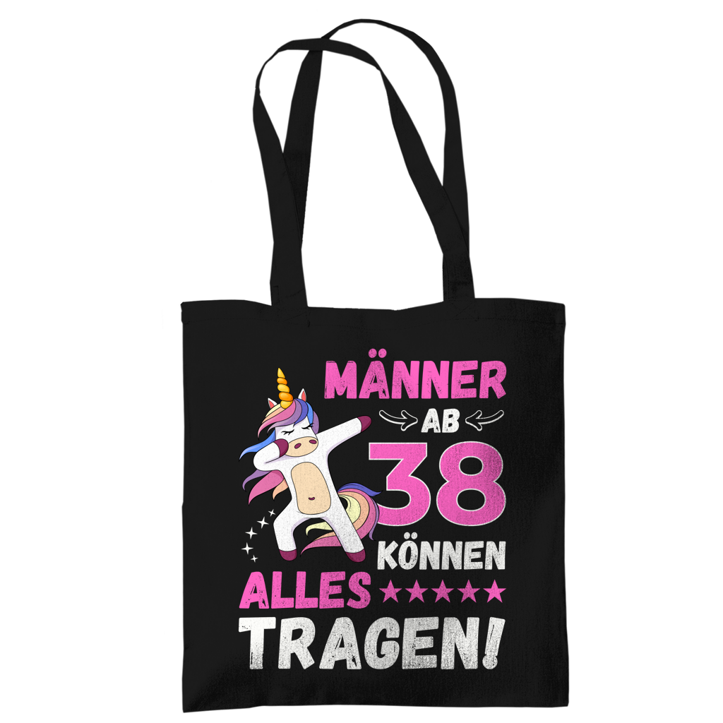 Tragetasche "Männer ab 38 können alles tragen"