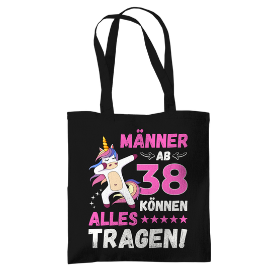 Tragetasche "Männer ab 38 können alles tragen"