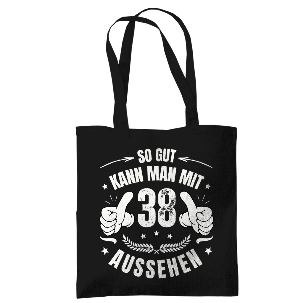 Tragetasche "So gut kann man mit 38 aussehen"