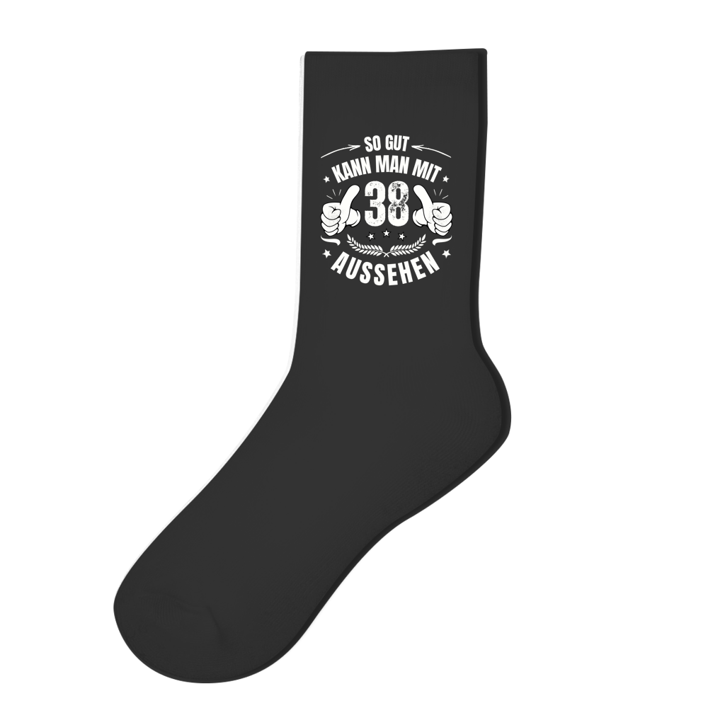 Socken "So gut kann man mit 38 aussehen"