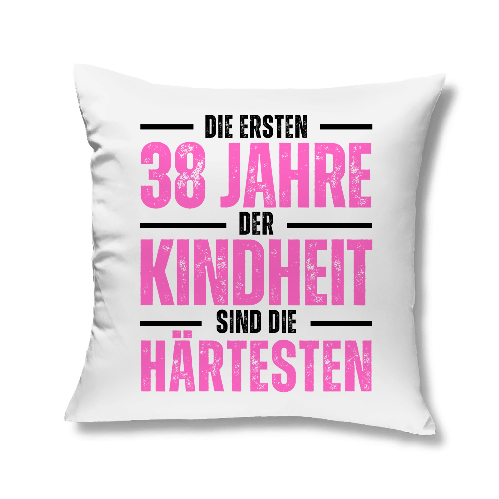 Kopfkissen "Die ersten 38 Jahre der Kindheit"