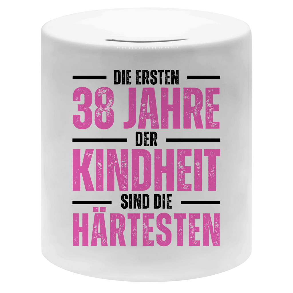 Money box "Die ersten 38 Jahre der Kindheit"