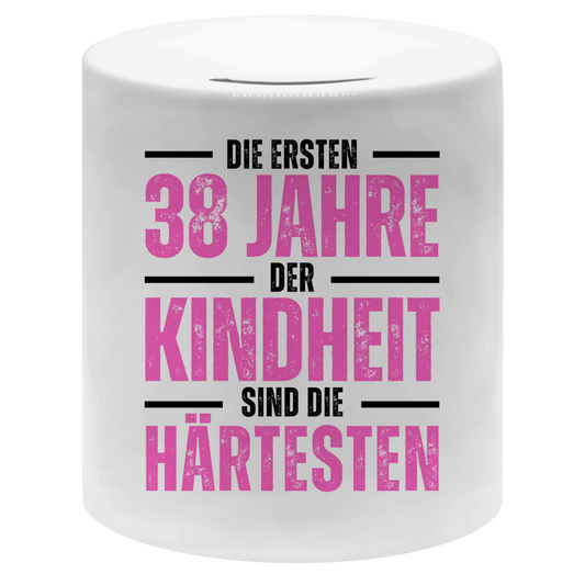 Money box "Die ersten 38 Jahre der Kindheit"