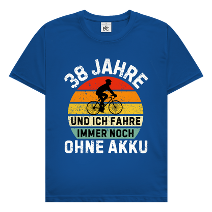Herren T-Shirt "38 Jahre und ich fahre immer noch ohne Akku"