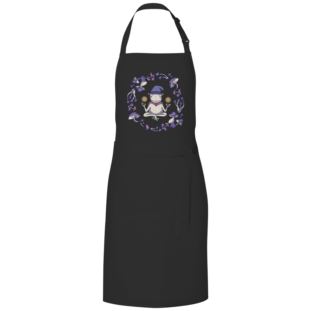 Grillschürze "Mystischer Frosch" schwarz