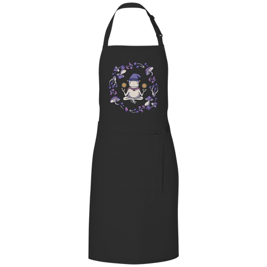 Grillschürze "Mystischer Frosch" schwarz