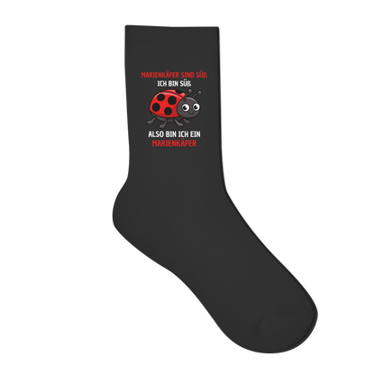 Socken "Marienkäfer sind süß" Rückseite
