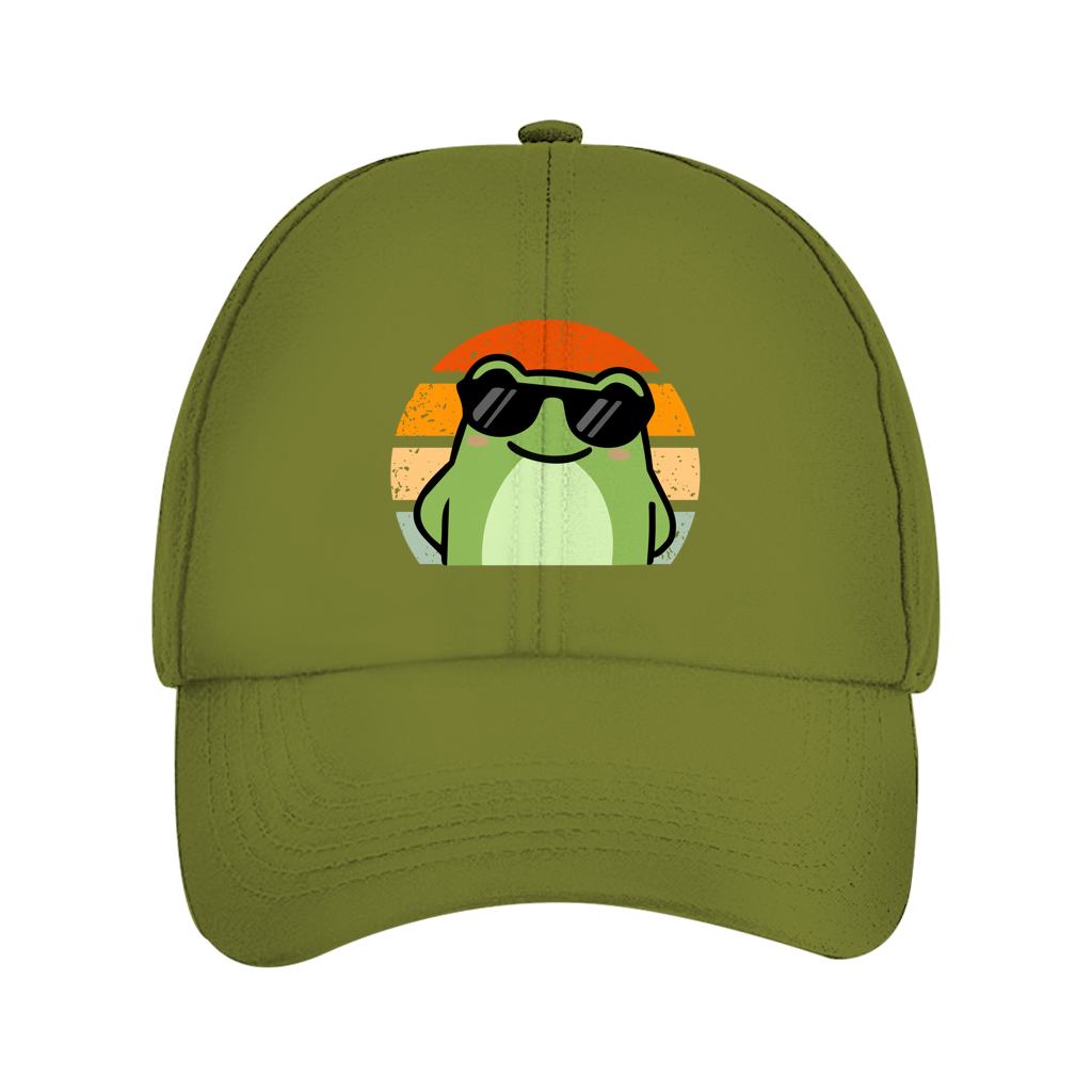 Cap "Cooler Frosch" (Retro-Stil) Grün