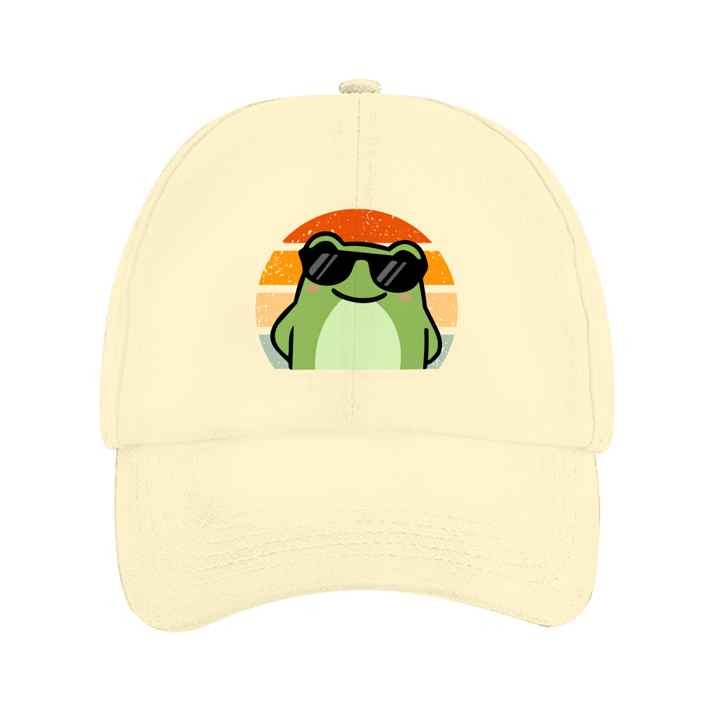 Cap "Cooler Frosch" (Retro-Stil) sand