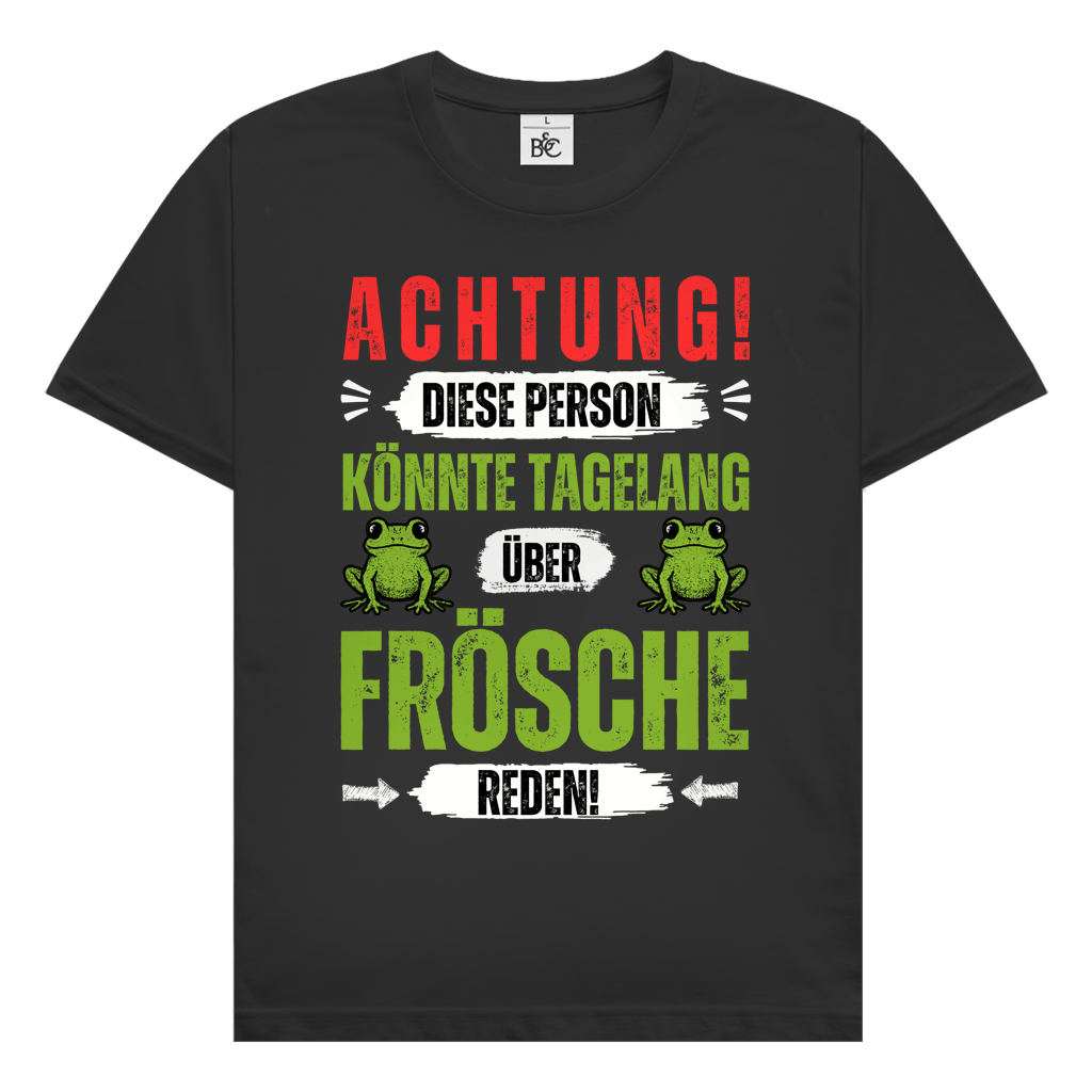 Herren T-Shirt "Diese Person könnte tagelang über Frösche reden"