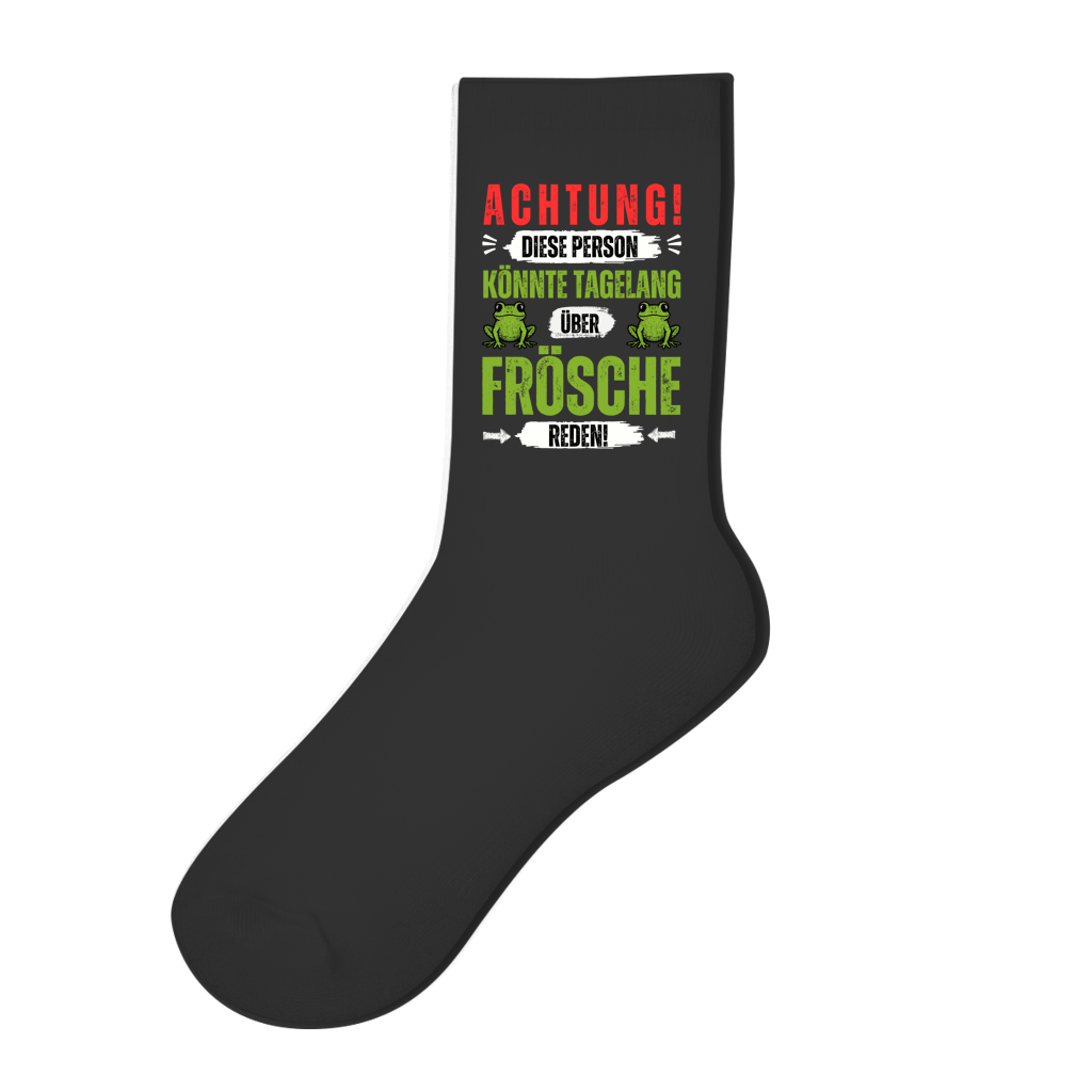 Socken "Diese Person könnte tagelang über Frösche reden"