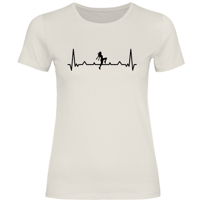 Damen T-Shirt "Tänzerin" (Herzschlag-Design)