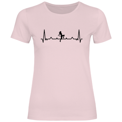 Damen T-Shirt "Tänzerin" (Herzschlag-Design)