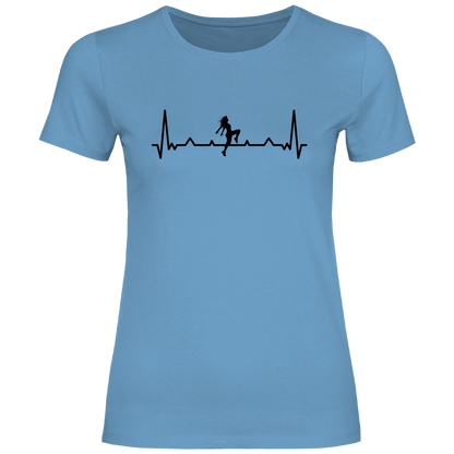 Damen T-Shirt "Tänzerin" (Herzschlag-Design)