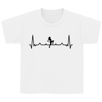 Kinder Basic T-Shirt "Tänzerin" (Herzschlag-Design)