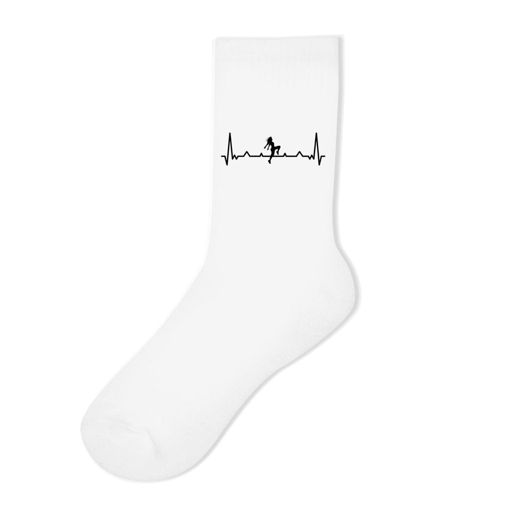 Socken "Tänzerin" (Herzschlag-Design)