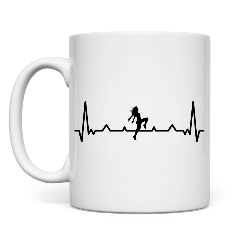 Tasse "Tänzerin" (Herzschlag-Design)