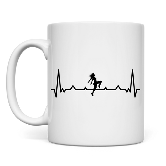 Tasse "Tänzerin" (Herzschlag-Design)
