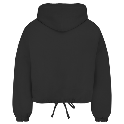 Damen Cropped Oversize Hoodie "Tänzerinnen Silhouetten"