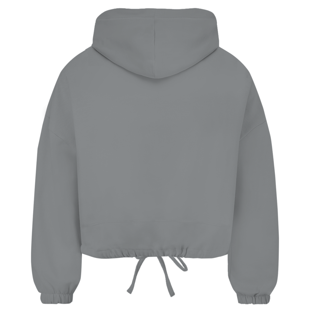 Damen Cropped Oversize Hoodie "Tänzerinnen Silhouetten"